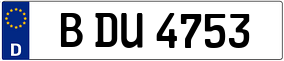 Trailer License Plate